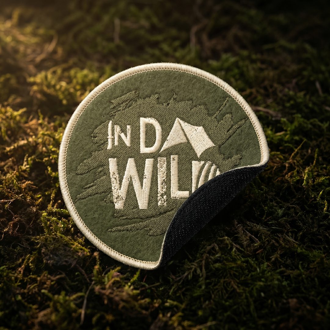 Parche bordado circular coleccionable Domina el WILD con velcro